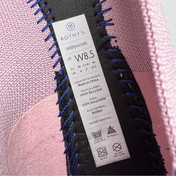 Rothy's The Point Shoes in Pink Size 8.5 - Picture 6 of 6